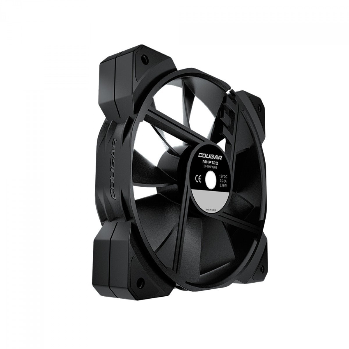 Kit Fan com 3 Unidades Cougar MHP 120, 120mm, 2000 RPM, Black, 3MMHP1203.0001