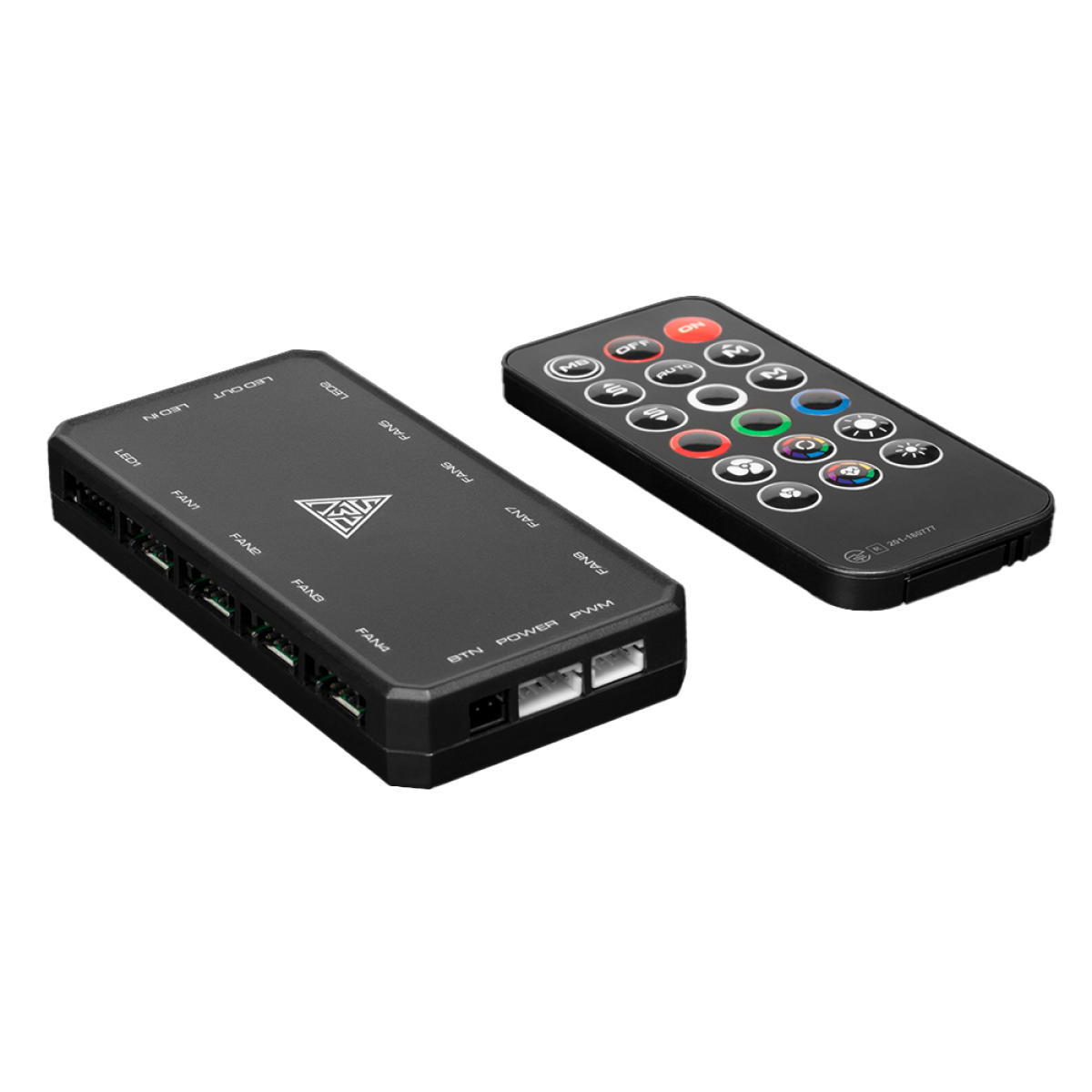Kit Fan com 3 Unidades Gamdias Aeolus M3 1203R, ARGB, Black, 120mm, Com Controlador, AEOLUS M3-1203R
