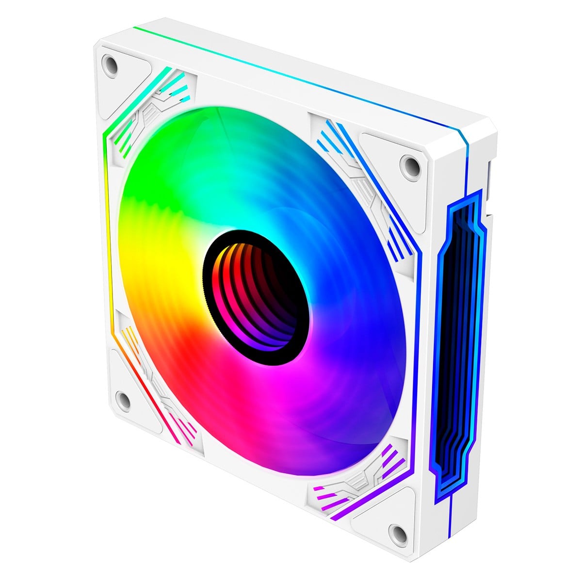 Kit Fan com 3 Unidades Hayom, RGB, 120mm, Branco, FC1309