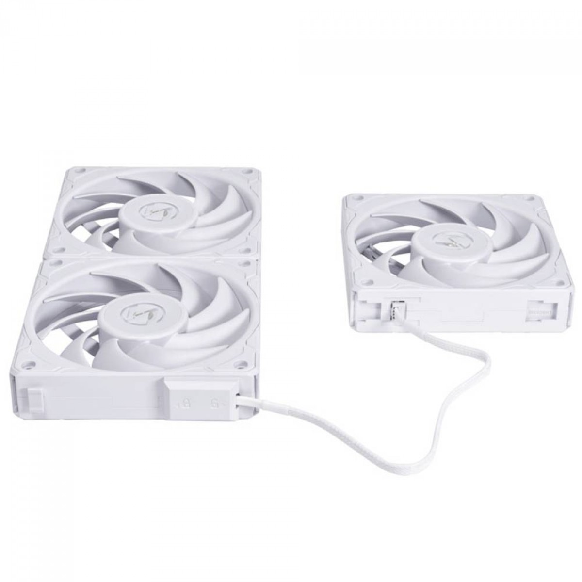 Kit Fan Com 3 Unidades Lian Li Uni Fan P28, 120mm, White, UF-P28120-3W