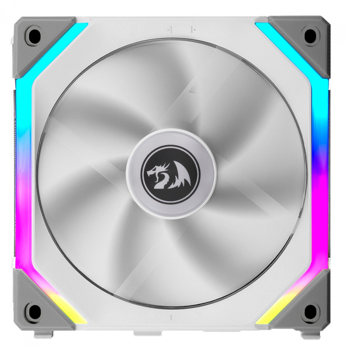 Kit Fan Com 3 Unidades Lian Li Uni Fan Redragon Spec Lunar, 120mm, ARGB, White, UF-SL120-3W SI
