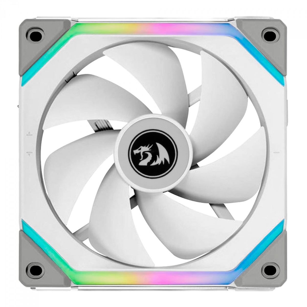 Kit Fan Com 3 Unidades Lian Li Uni Fan Redragon Spec Lunar, 120mm, ARGB, White, UF-SL120-3W SI