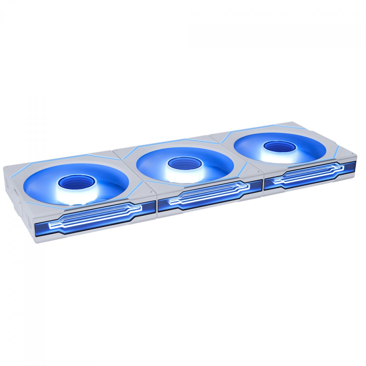 Kit Fan Com 3 Unidades Lian Li Uni Fan SL Infinity Wireless, RGB, 120mm, Branco, 12SLIN1W3W