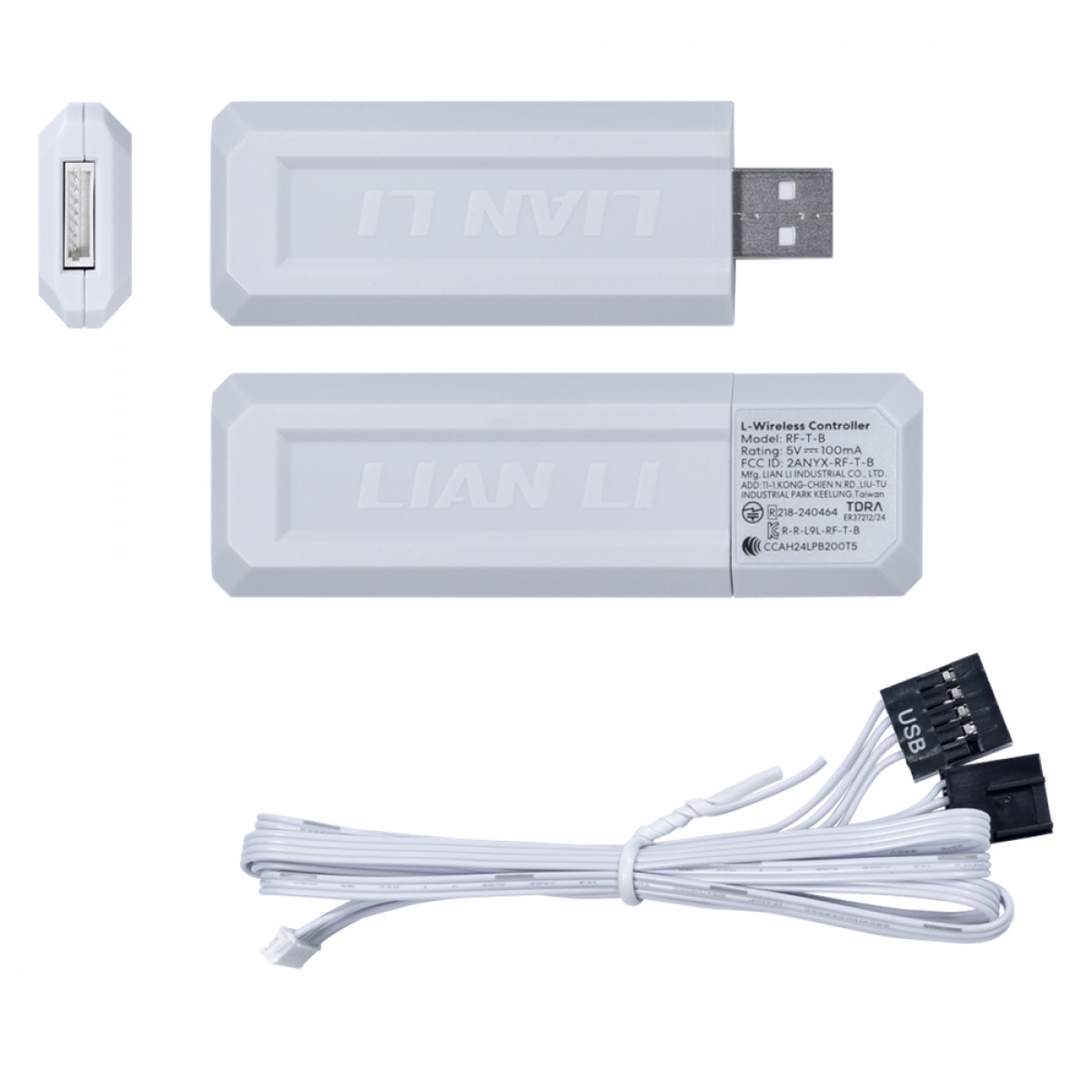 Kit Fan Com 3 Unidades Lian Li Uni Fan SL Infinity Wireless, RGB, 120mm, Branco, 12SLIN1W3W
