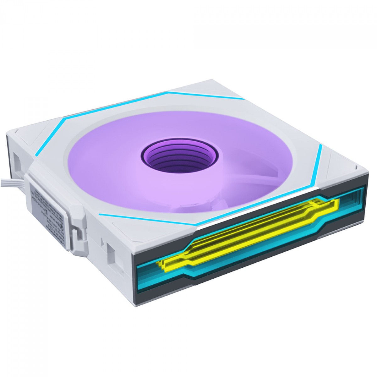 Kit Fan Com 3 Unidades Lian Li Uni Fan SL Infinity Wireless, RGB, 120mm, Branco, 12SLIN1W3W
