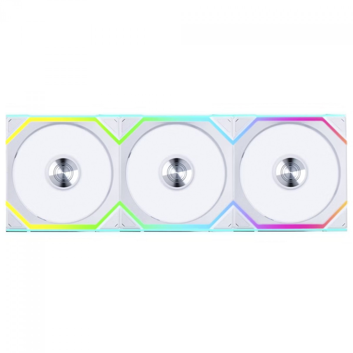 Kit Fan Com 3 Unidades Lian Li Uni Fan SL Wireless, Reverse Blade, ARGB, 120mm, White, 12RSL1W3W