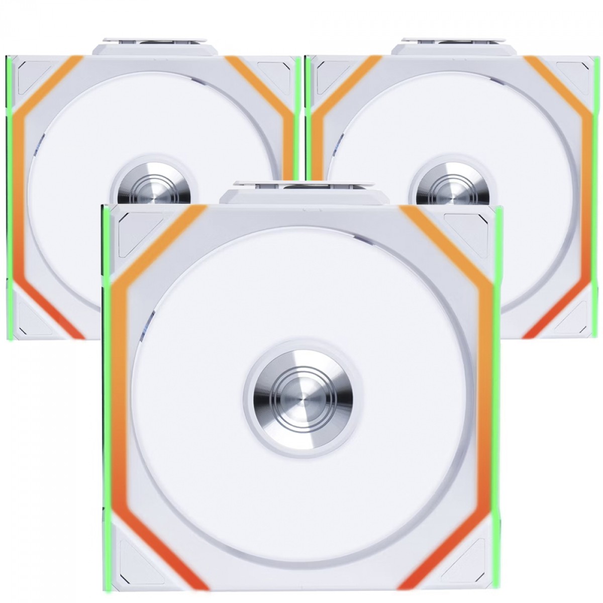 Kit Fan Com 3 Unidades Lian Li Uni Fan SL Wireless, Reverse Blade, ARGB, 120mm, White, 12RSL1W3W