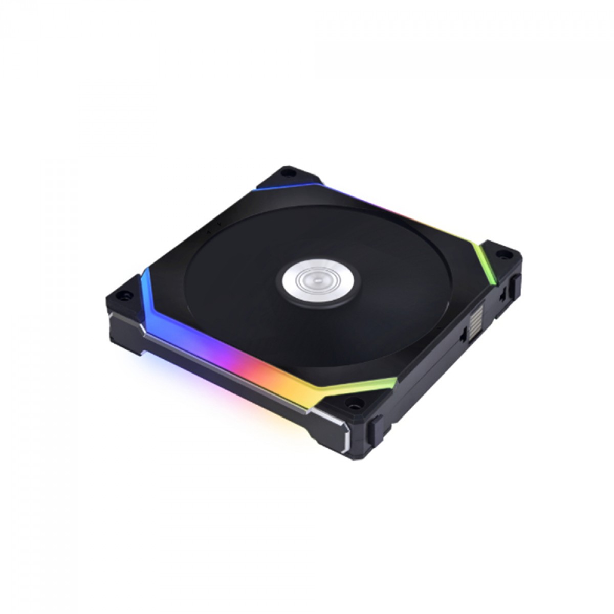 Kit Fan Com 3 Unidades Lian Li Uni Fan SL120 V2, RGB, 120mm, Black, Com Controladora, UF-SL120V2-3B