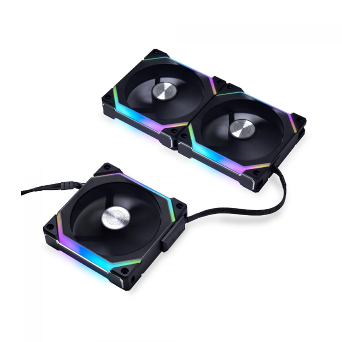 最新デザインの Com Fan Kit 3 120mm RGB, V2, SL120 Fan Uni Li Lian Unidades PC用ファン・クーラー