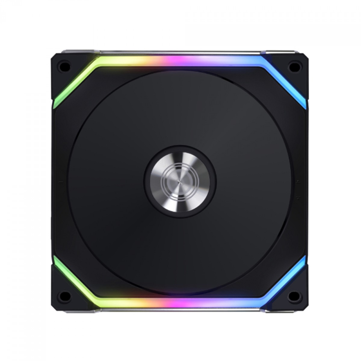 Kit Fan Com 3 Unidades Lian Li Uni Fan SL120 V2, RGB, 120mm, Black, Com Controladora, UF-SL120V2-3B