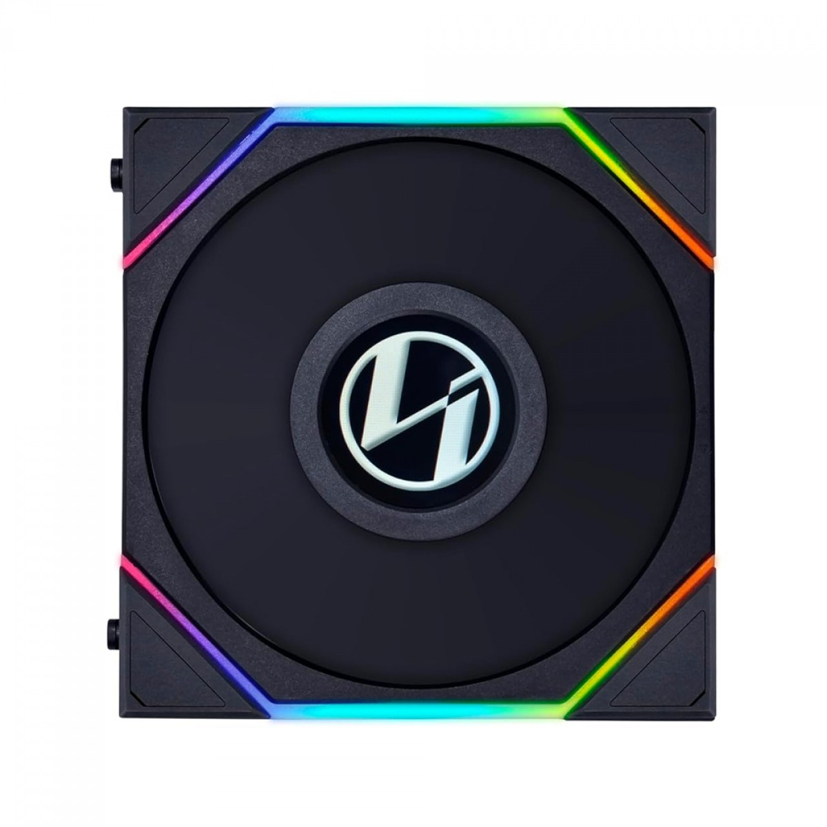 Kit Fan Com 3 Unidades Lian Li  Uni Fan TL LCD, RGB, 120mm, Reverse, 12RTLLCD3B Black
