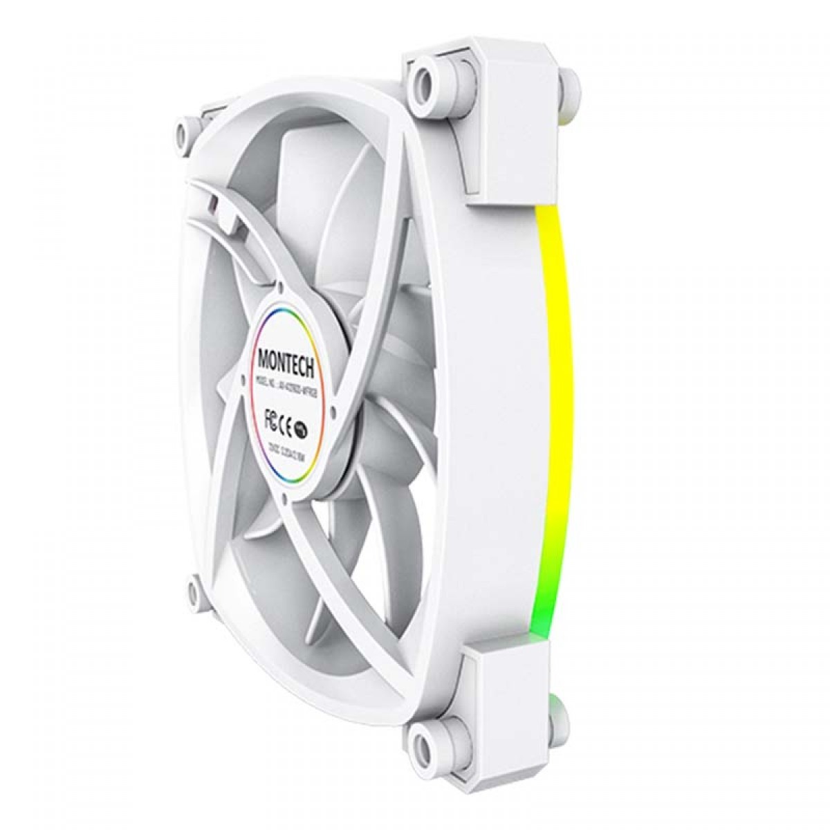 Kit Fan Com 3 Unidades Montech AX120 PWM, 120mm, White
