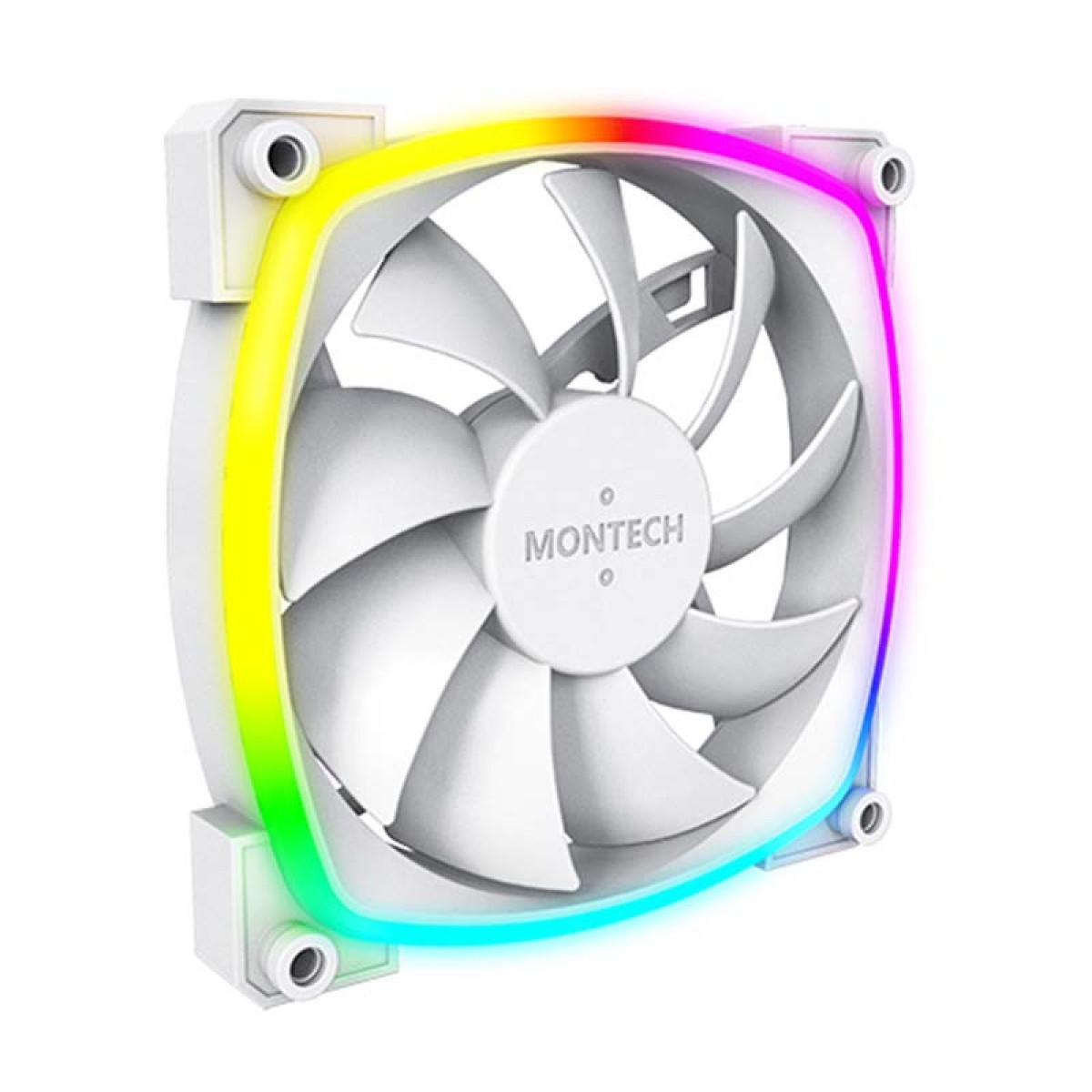 Kit Fan Com 3 Unidades Montech AX120 PWM, 120mm, White