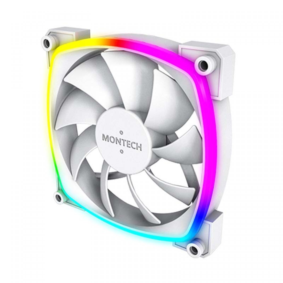 Kit Fan Com 3 Unidades Montech AX120 PWM, 120mm, White
