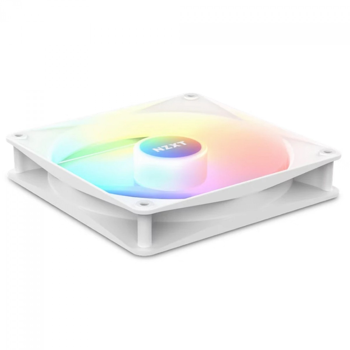 Kit Fan Com 3 Unidades NZXT F120 RGB Core, 120mm, White, RF-C12TF-W1