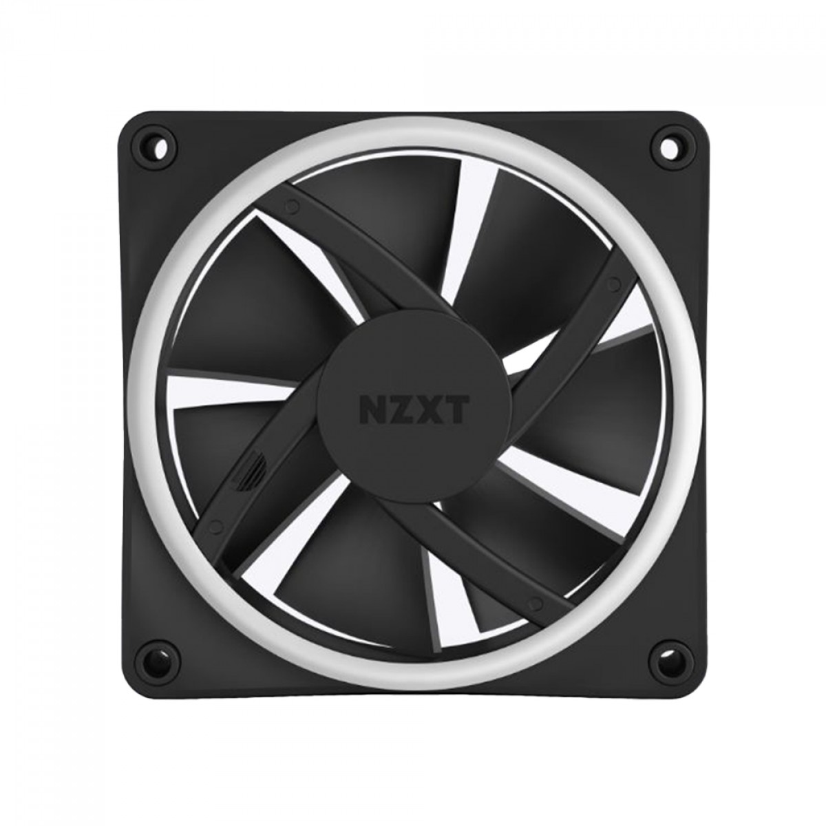Kit Fan Com 3 Unidades NZXT F120RGB DUO, RGB, 120mm, Black, Com Controlador, RF-D12TF-B1
