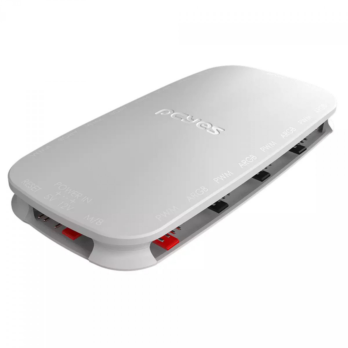 Kit Fan Com 3 Unidades PCYES Sangue Frio 3 ARGB White Ghost, 120mm, Com Controladora, Branco, K3ARGBSF3WGBR