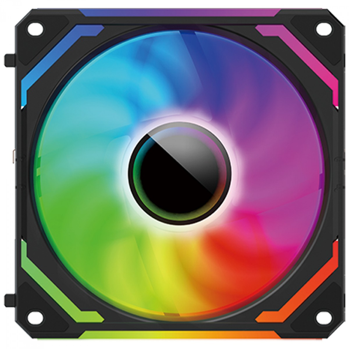 Kit Fan Com 3 Unidades Redragon GC-F012 Infinity Mirror, ARGB, 120mm, Preto