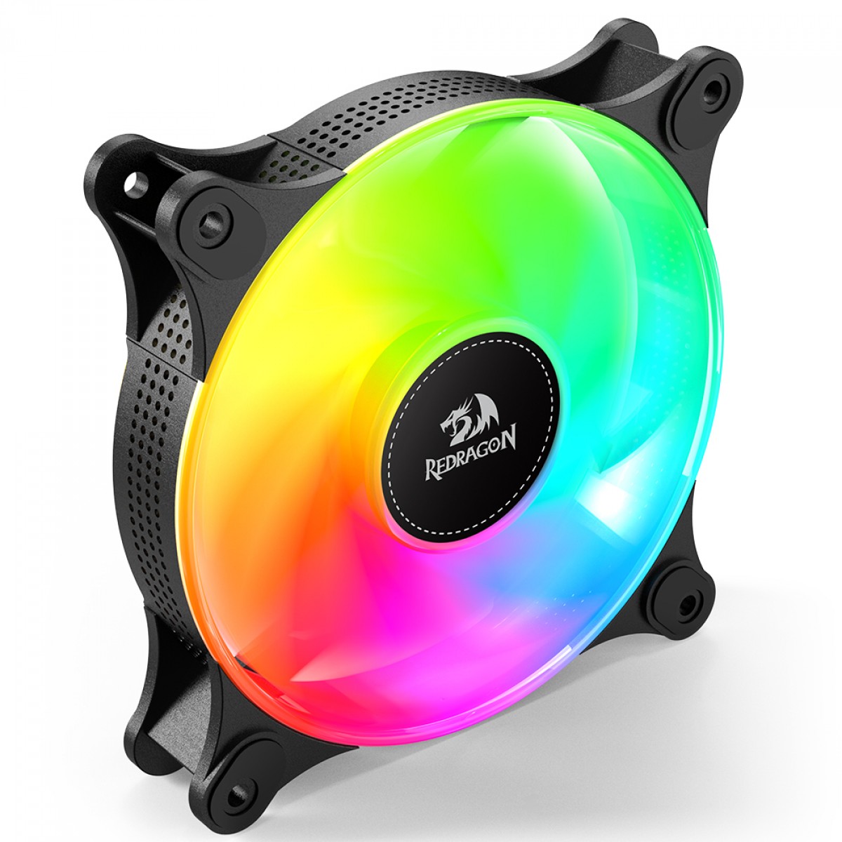 Kit Fan Com 3 Unidades Redragon GC-F013, ARGB, 120mm, Preto