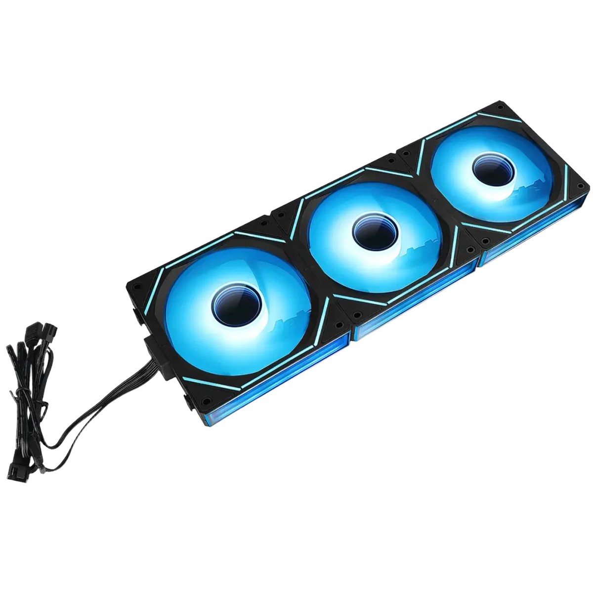 Kit Fan Com 3 Unidades Rise Mode Magneto Pro, ARGB, 120mm, PWM, Preto, RM-MAPRO-ARGB-B