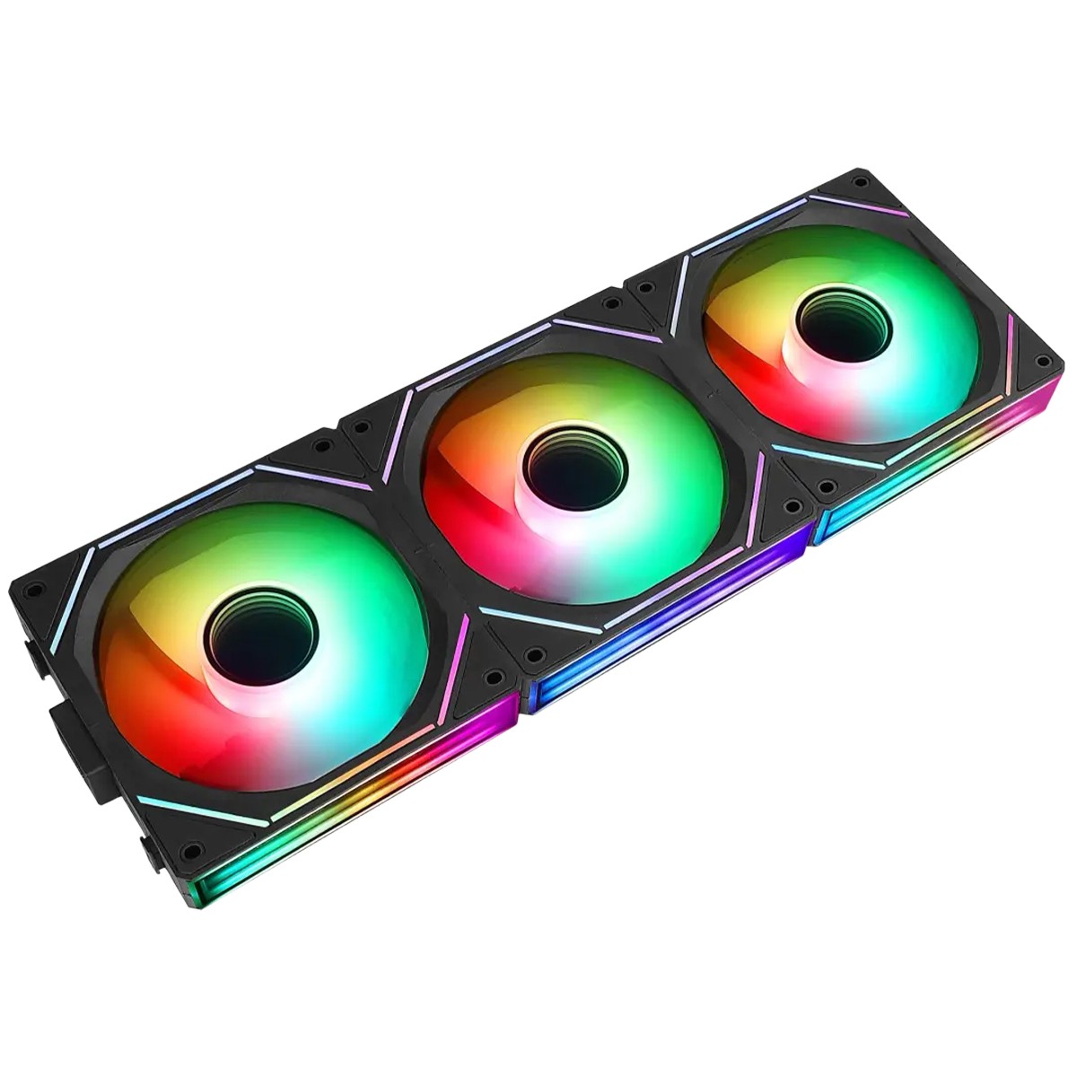 Kit Fan Com 3 Unidades Rise Mode Magneto Pro, ARGB, 120mm, PWM, Preto, RM-MAPRO-ARGB-B