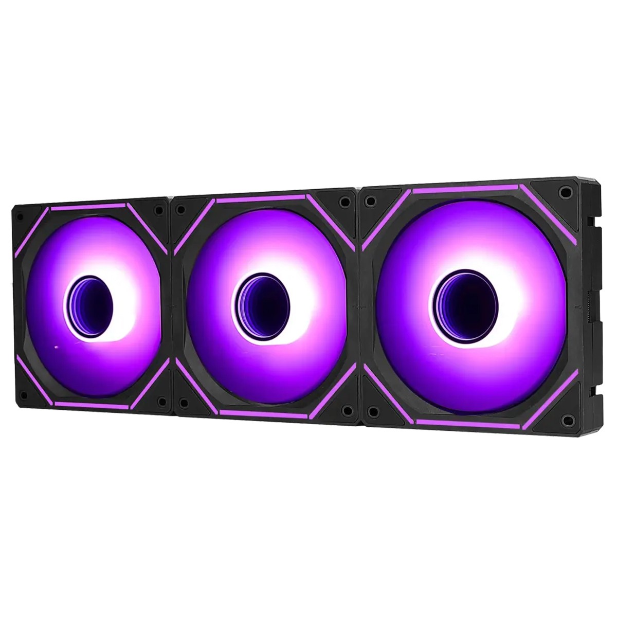Kit Fan Com 3 Unidades Rise Mode Magneto Pro, ARGB, 120mm, PWM, Preto, RM-MAPRO-ARGB-B