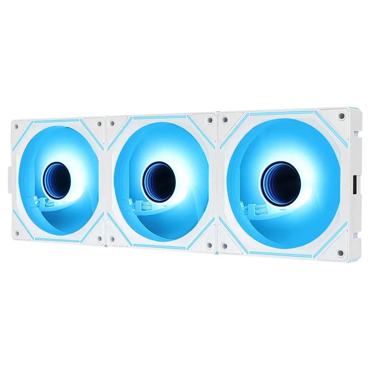 Kit Fan Com 3 Unidades Rise Mode Magneto Pro Reverse, ARGB, 120mm, PWM, Branco, RM-MAPRO-ARGB-W-RV