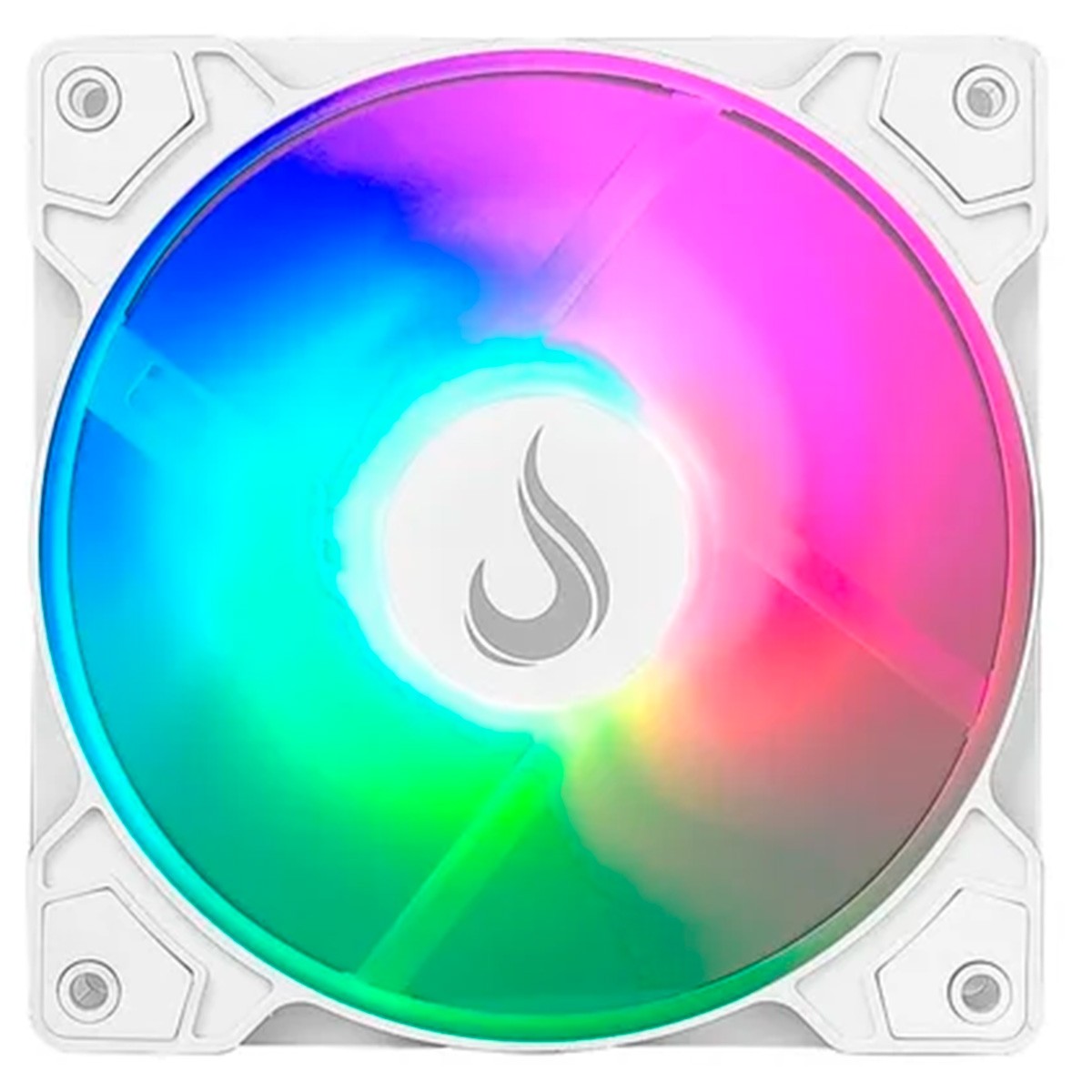 Kit Fan com 3 Unidades Rise Mode X, 3x120mm, RGB Rainbow, 1200 RPM, Branco, RM-XLD-02-RBW
