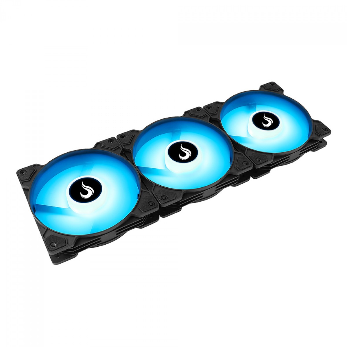 Kit Fan, Rise Mode Z, Com 3 Unidades, ARGB, 120mm, Preto, RM-ZLD-5V-ARGB-B