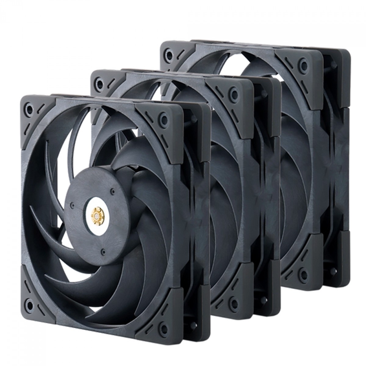 Kit Fan Com 3 Unidades Scythe Grand Tornado, 120mm, 2000 RPM, Preto, GT1225FD20X3-P