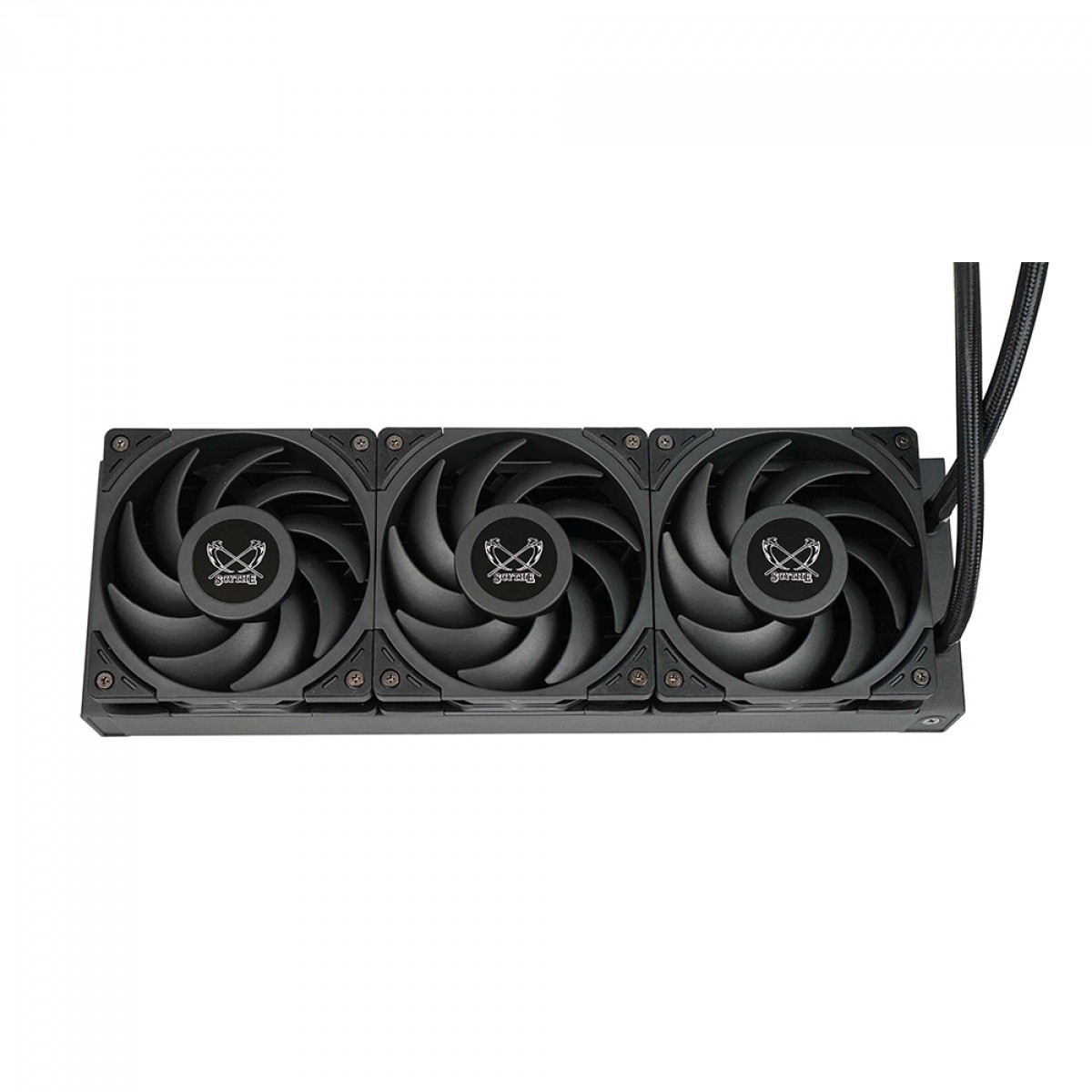 Kit Fan Com 3 Unidades Scythe Wonder Tornado, 120mm, 2500 RPM, Preto, WT1225FD25X3-P
