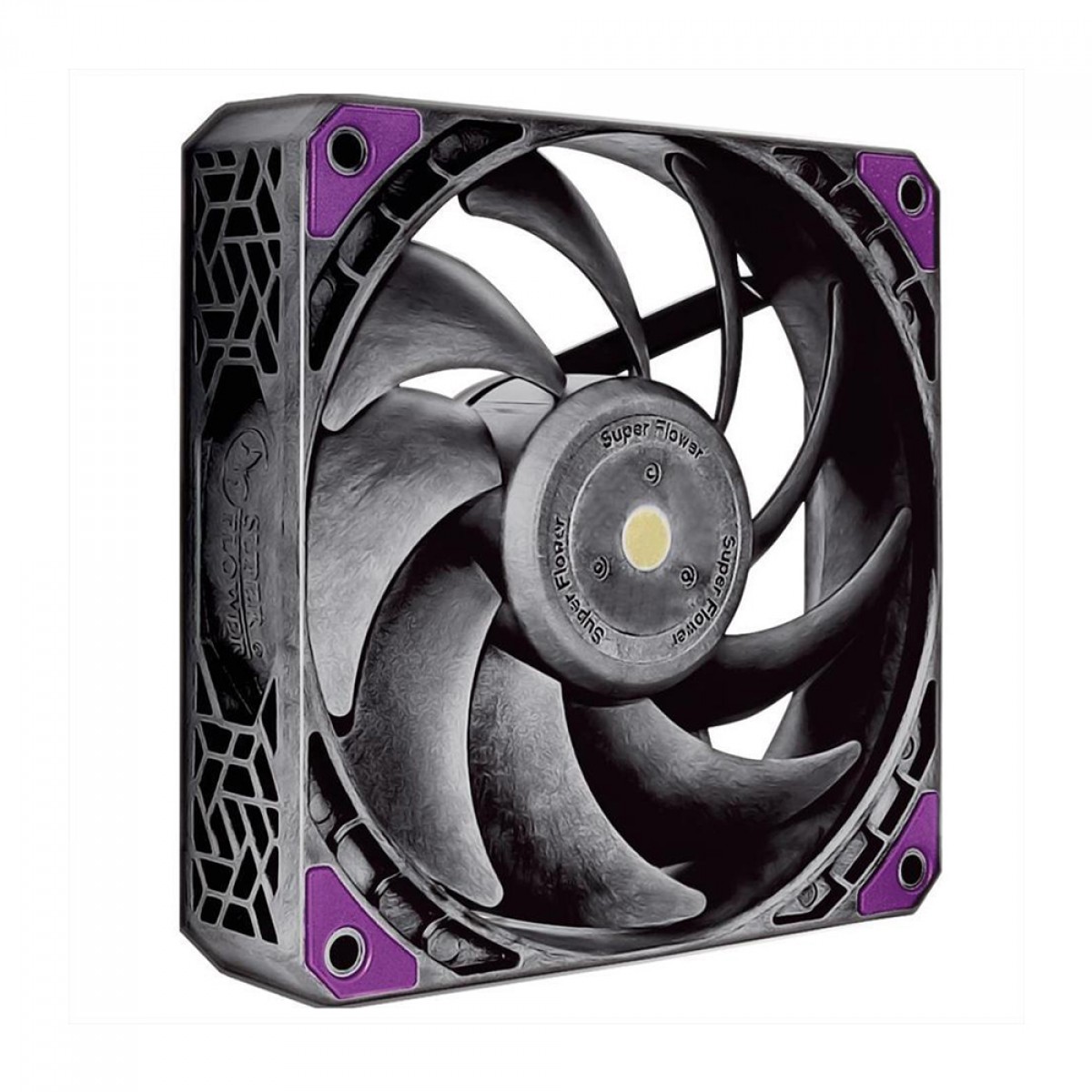 Kit Fan Com 3 Unidades Super Flower Megacool, 120mm, Black, SF-PF121-BK_3P