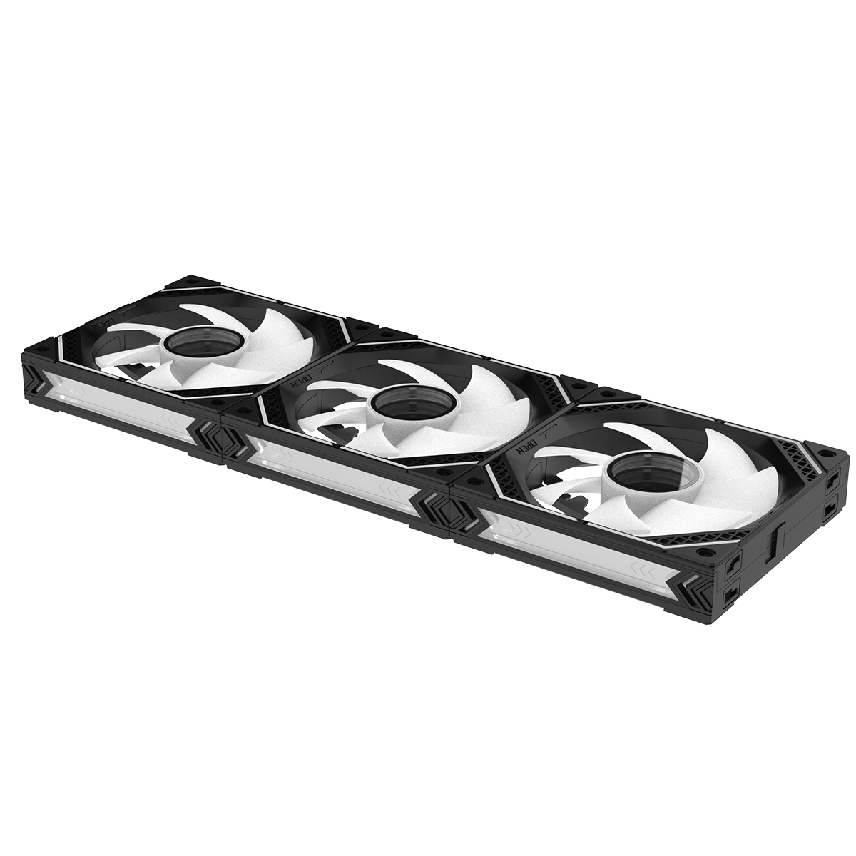 Kit Fan Com 3 Unidades SuperFrame Cyclone, ARGB, 120mm, Black