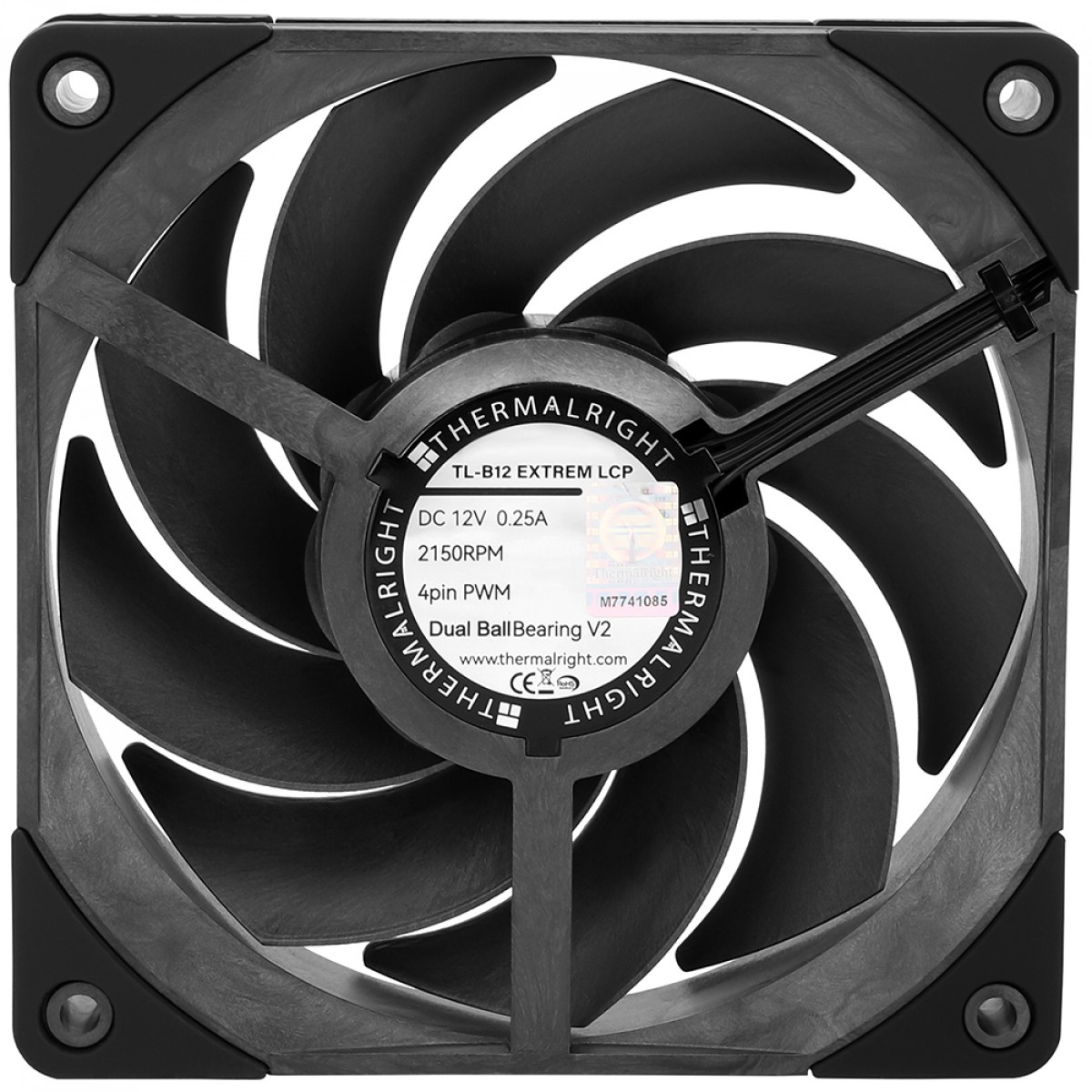 Kit Fan Com 3 Unidades Thermalright TL-B12 EXTREM LCP 3, 120mm, PWM, Preto
