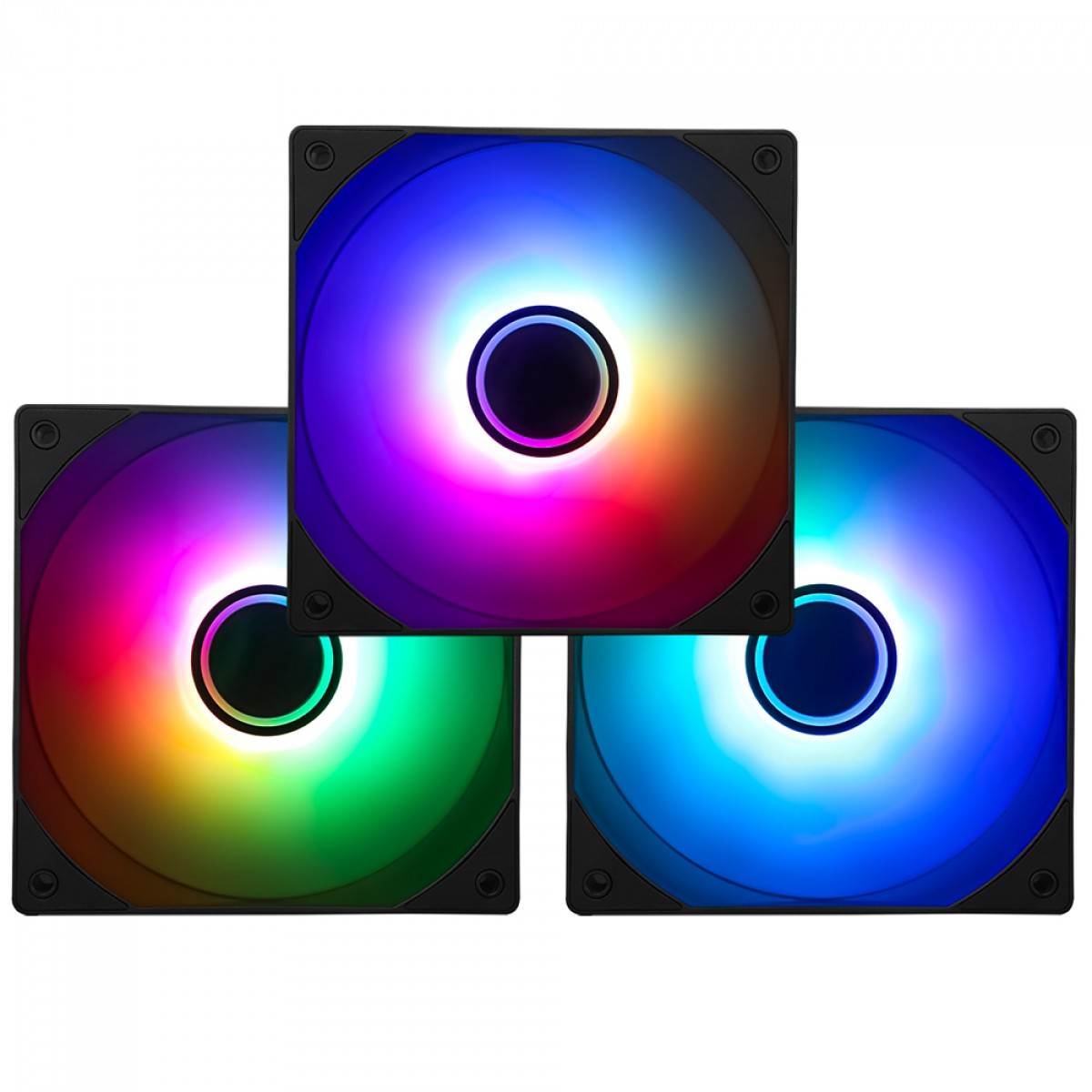 Kit Fan Com 3 Unidades Thermalright TL-C12B-S V3, ARGB, 120mm, PWM, Preto