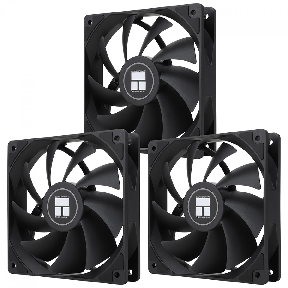 Kit Fan Com 3 Unidades Thermalright TL-C12C, 120mm, PWM, Preto