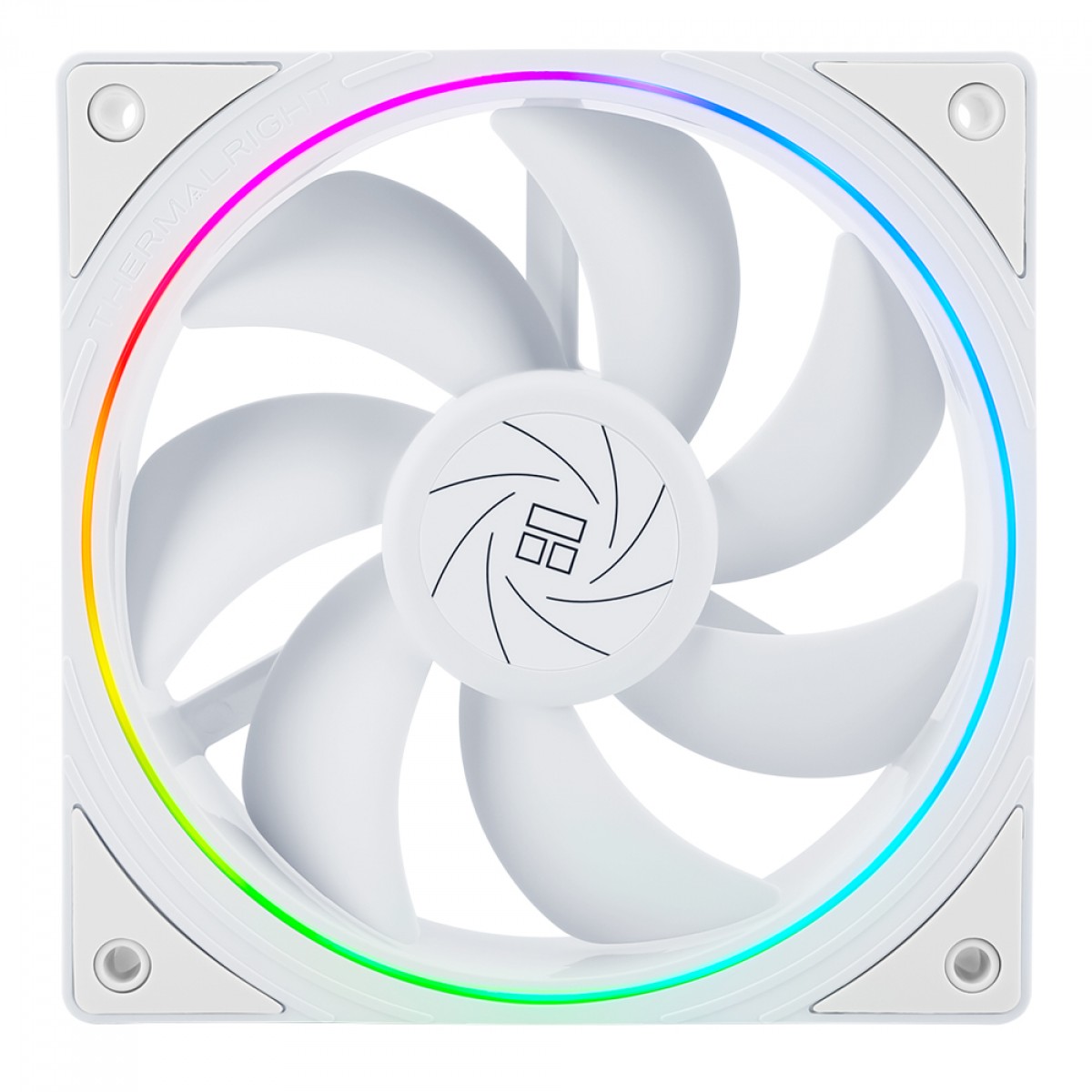 Kit Fan Com 3 Unidades Thermalright TL-S12-W3, ARGB, 120mm, PWM, Branco - Open Box