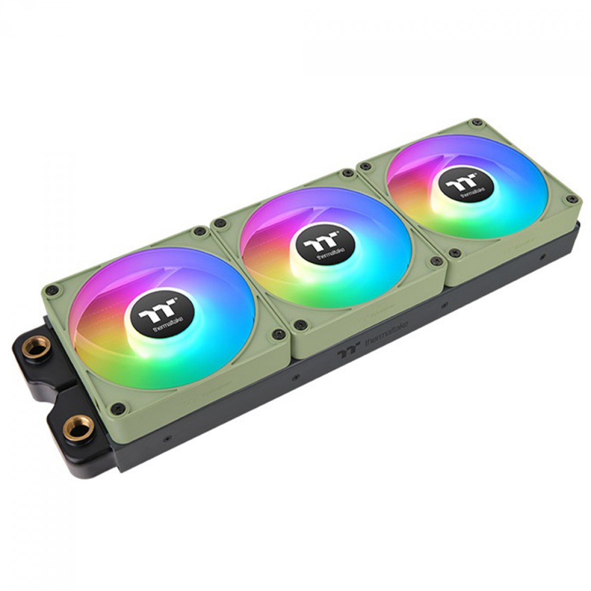 Kit Fan Com 3 Unidades Thermaltake CT120 EX Matcha Green Premium Edition, ARGB, 120mm, PWM, Verde, CL-F196-PL12MG-A