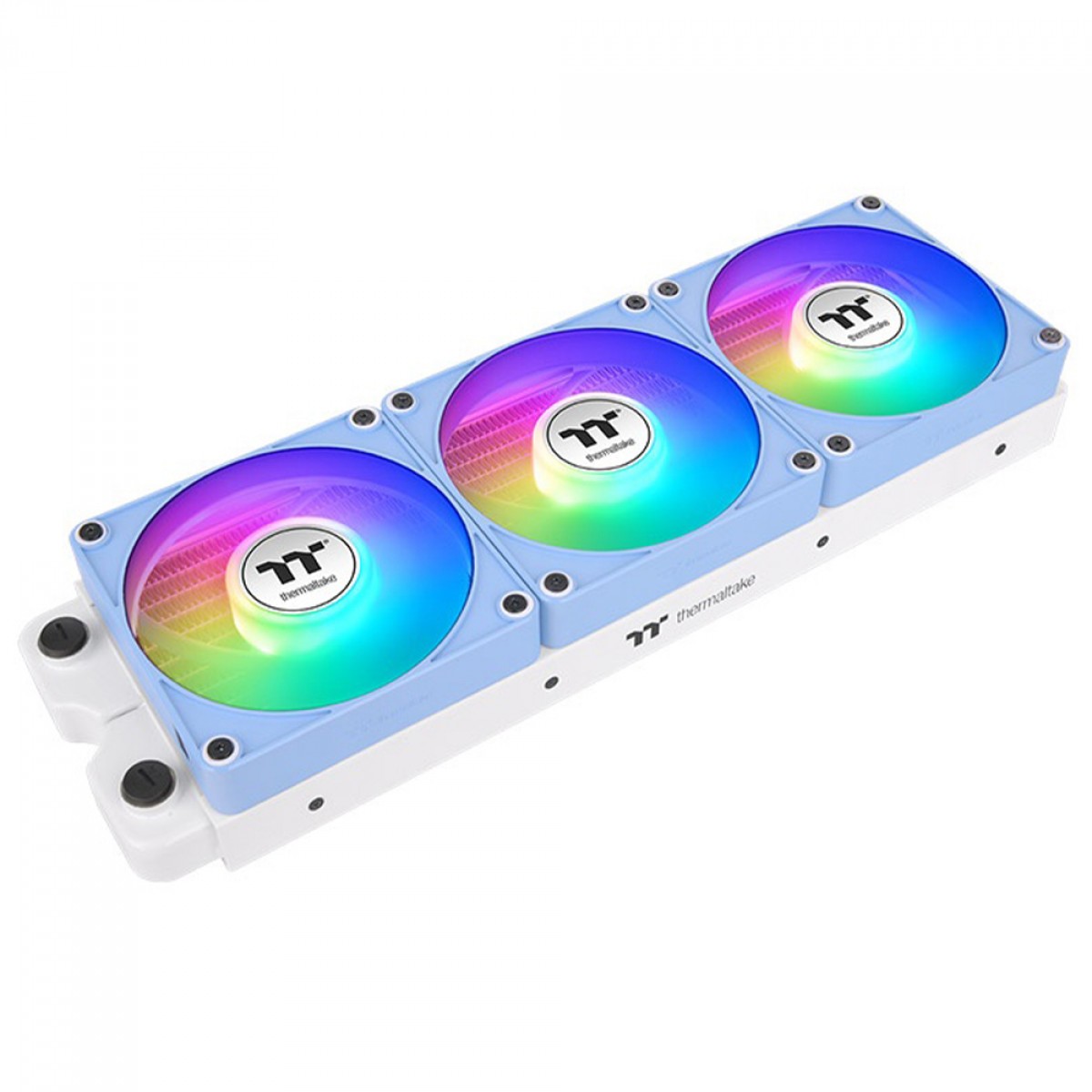 Kit Fan Com 3 Unidades Thermaltake CT140 EX Hydrangea Blue Premium Edition, ARGB, 140mm, PWM, Azul, CL-F197-PL14BU-A