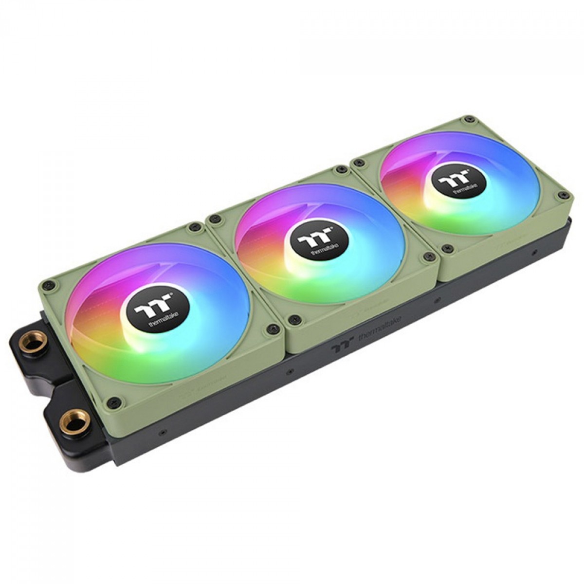 Kit Fan Com 3 Unidades Thermaltake CT140 EX Matcha Green Premium Edition, ARGB, 140mm, PWM, Verde, CL-F197-PL14MG-A