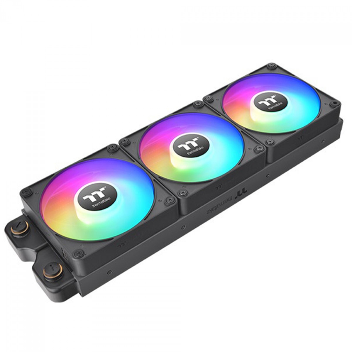 Kit Fan Com 3 Unidades Thermaltake CT140 EX Premium Edition, ARGB, 140mm, PWM, Preto, CL-F182-PL14SW-A