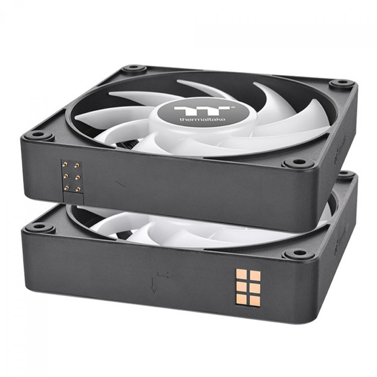 Kit Fan Com 3 Unidades Thermaltake CT140 EX Premium Edition, ARGB, 140mm, PWM, Preto, CL-F182-PL14SW-A