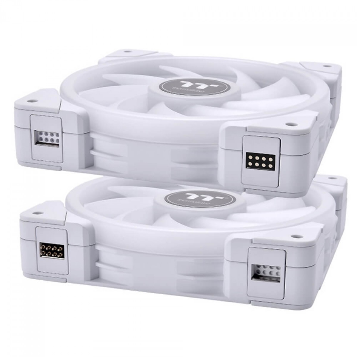 Kit Fan Com 3 Unidades Thermaltake SWAFAN EX14 RGB, 140mm, White, Com Controlador, CL-F162-PL14SW-A
