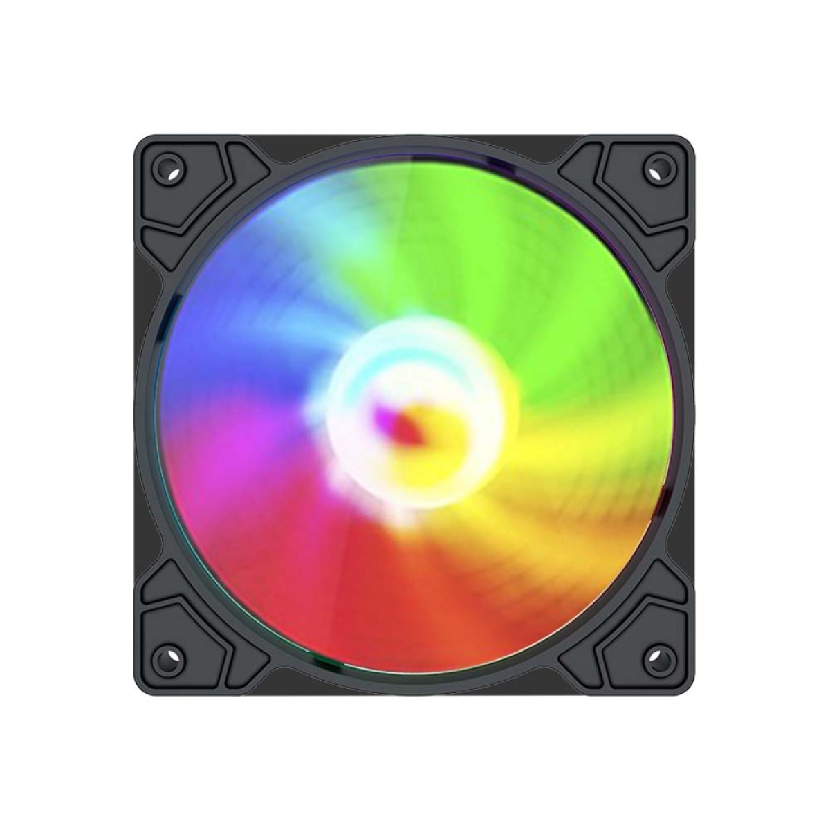Kit Fan Com 4 Unidades Liketec Flash RGB, 120mm, Black