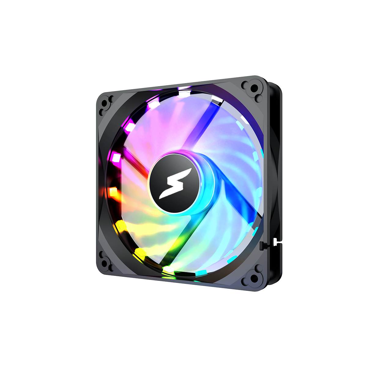 Kit Fan Com 4 Unidades SuperFrame Still, ARGB, 120mm, Com Controladora, Black