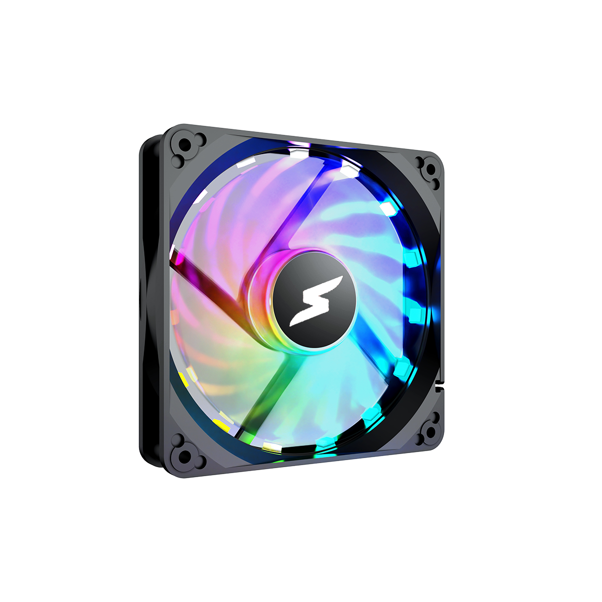 Kit Fan Com 4 Unidades SuperFrame Still, ARGB, 120mm, Com Controladora, Black