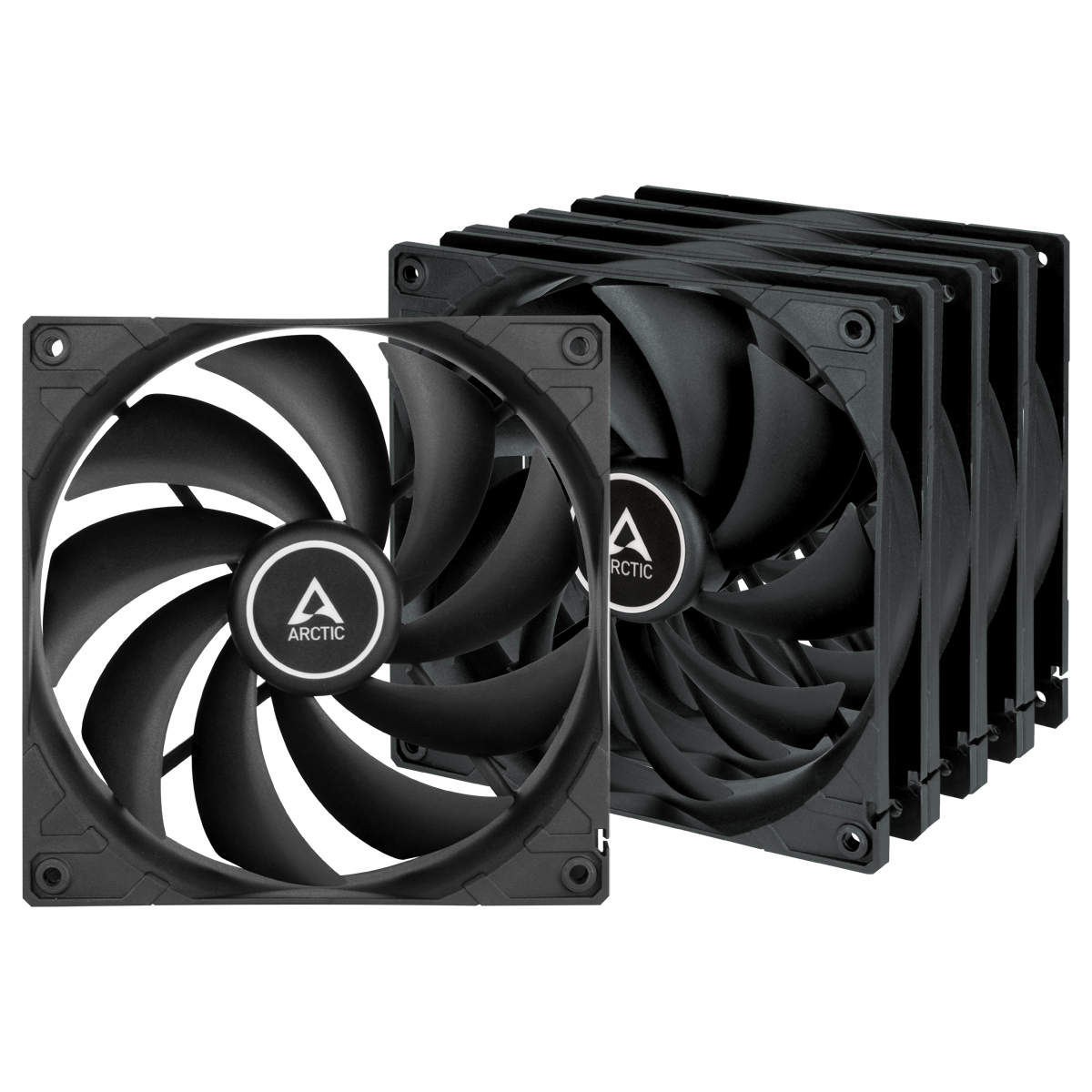 Kit Fan com 5 Unidades Arctic F14, 140mm, Black, ACFAN00233A