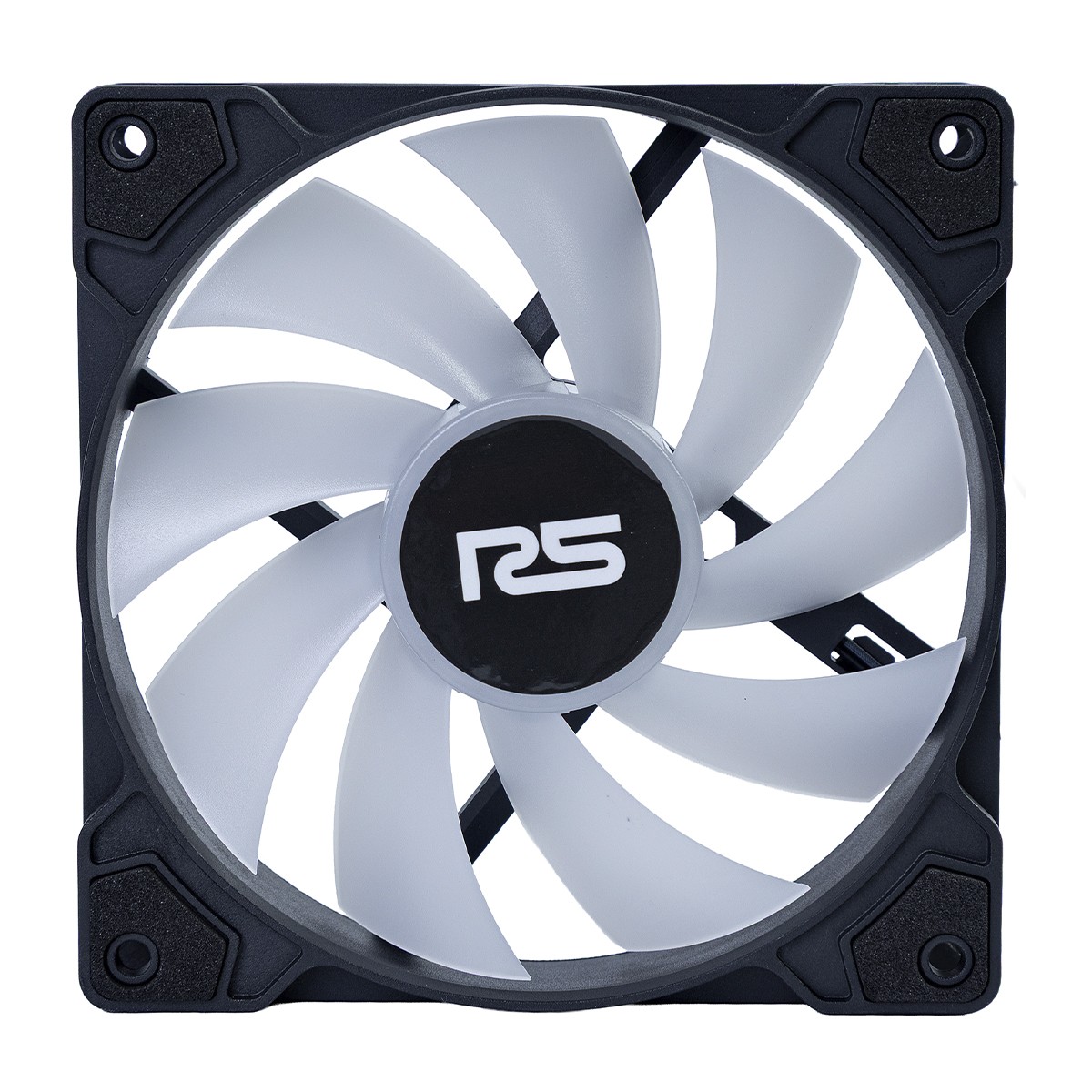 Kit Fan Com 5 Unidades Round5 Cyclone Forward, 120mm, Rainbow, Preto, R5-KIT-CYCLONE-FW-B-2288