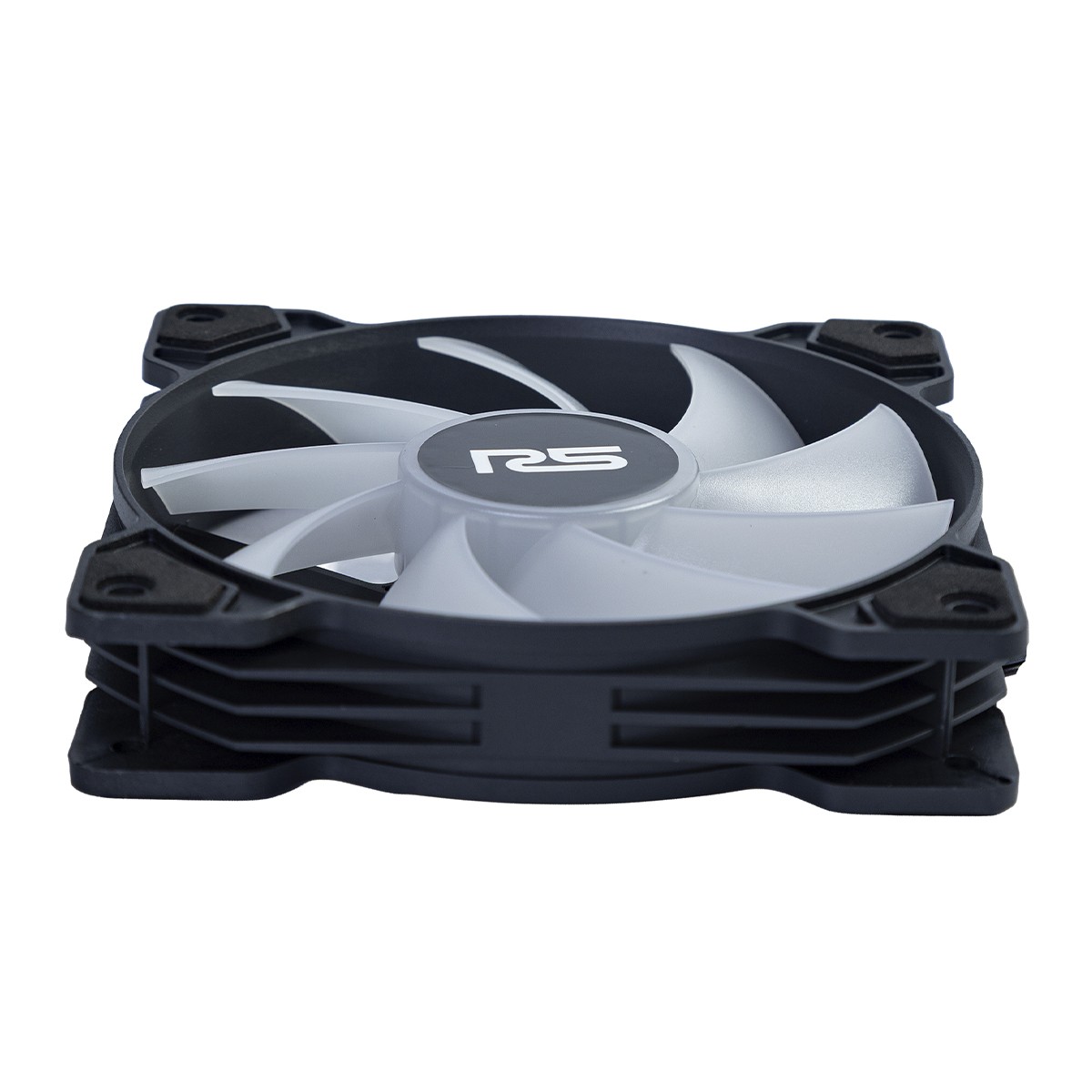 Kit Fan Com 5 Unidades Round5 Cyclone Forward, 120mm, Rainbow, Preto, R5-KIT-CYCLONE-FW-B-2288