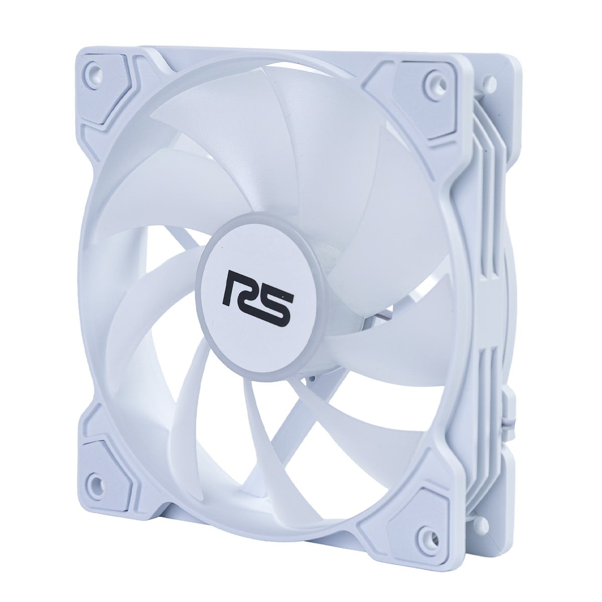 Kit Fan Com 5 Unidades Round5 Cyclone Forward White, 120mm, Rainbow, Branco, R5-KIT-CYCLONE-FW-W-2289
